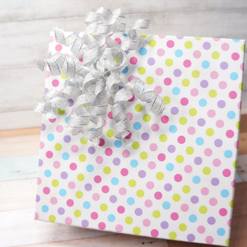 CT CRAFT LLC Silver Metallic Burst Curly Ribbon Bow 4" Wide x 6 Counts Gift Wrapping Pre-Tied Self-Adhesive Tab for Birthday Present Box Wine Bottle Baby Shower Party Christmas Hanukah - Image 5